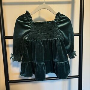Velvet baby dress